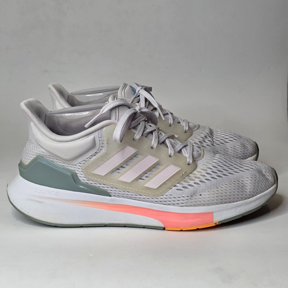 Adidas EQ21 Run Dash Women's Sneakers Size 8.5 UK 7 Gray White Almost Pink Shoes